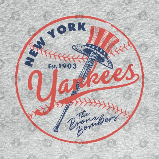 New York Yankees Top Hat 3 by Buck Tee by Buck Tee